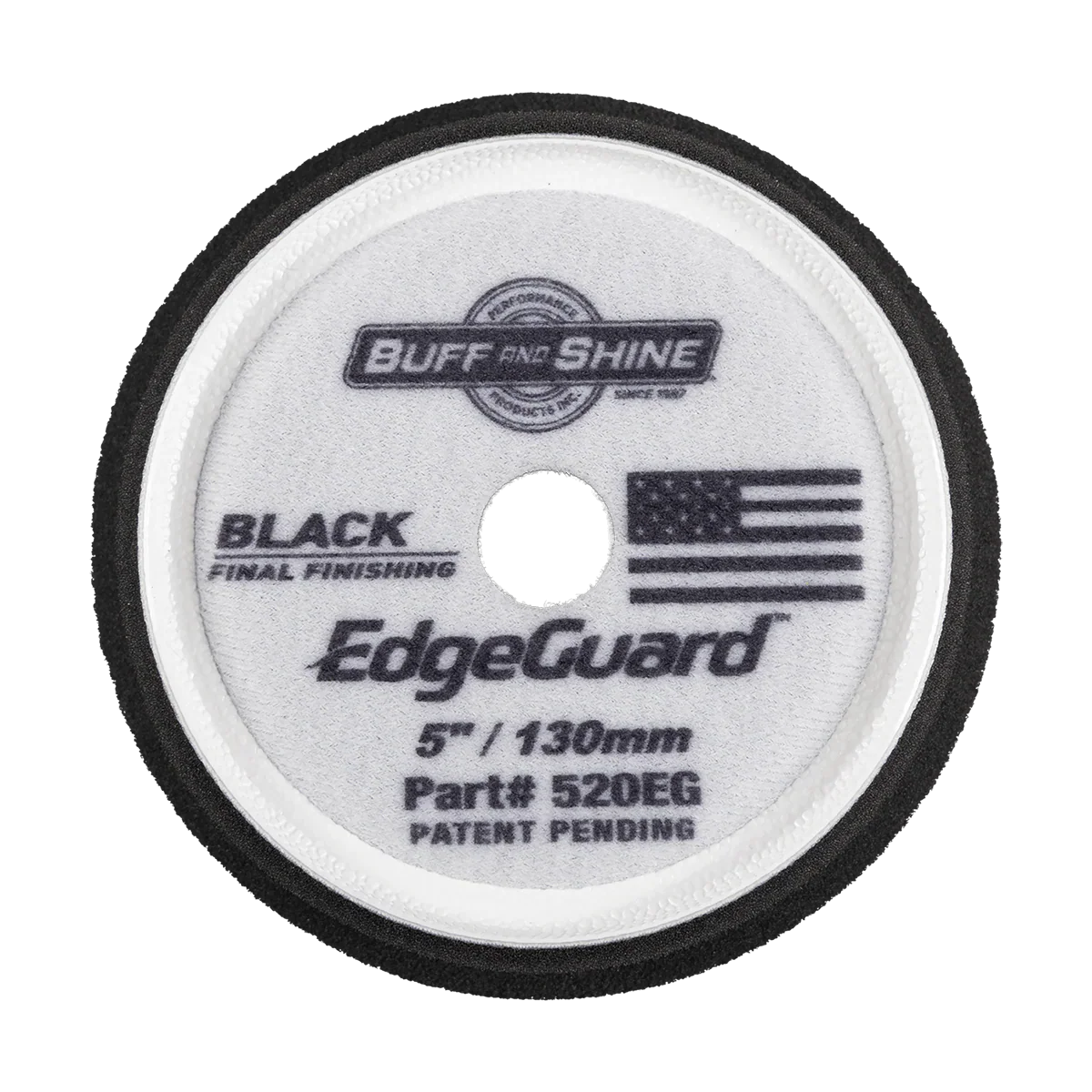 520EG - 5" Black EdgeGuard™ Foam Pad - Final Finishing