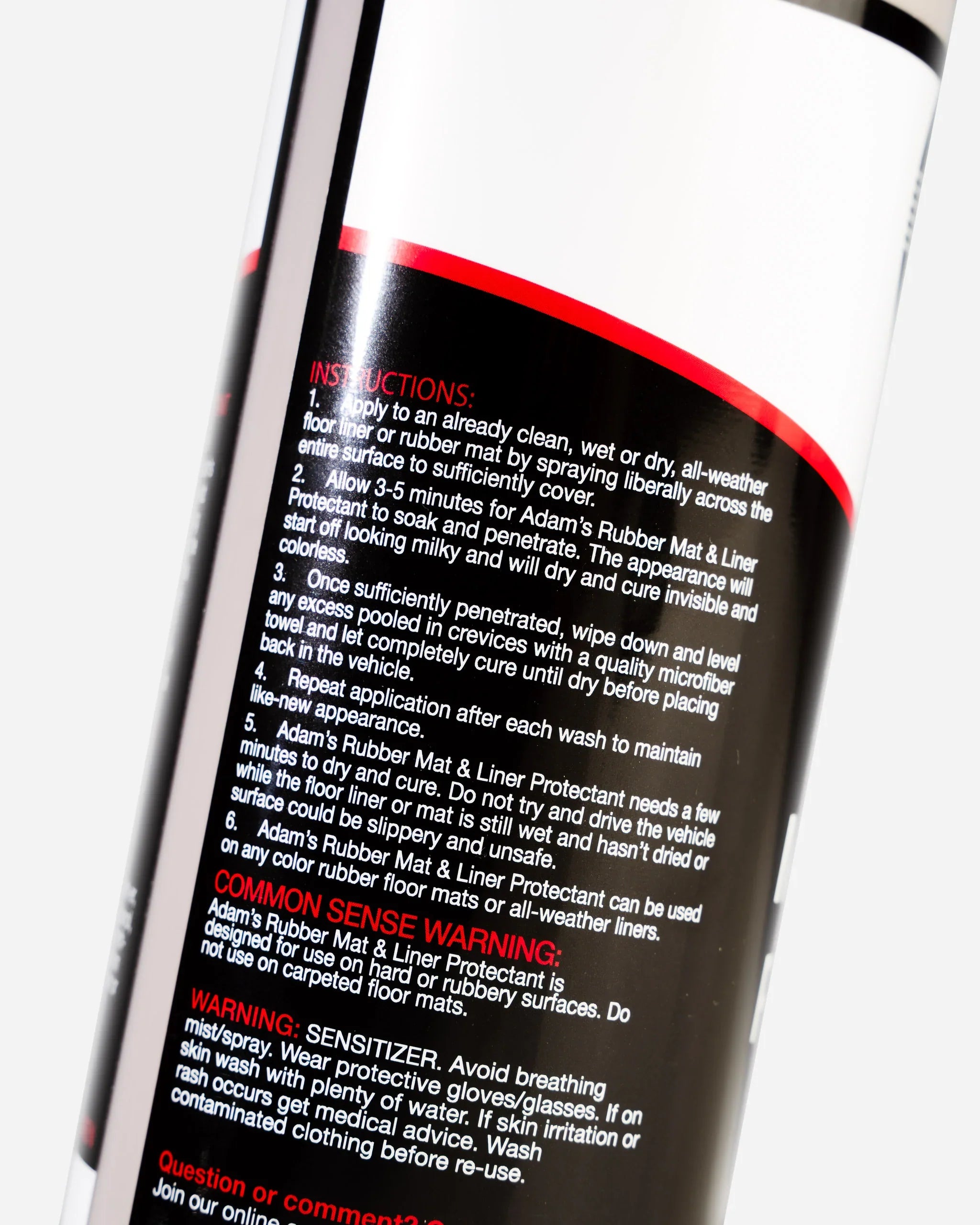 Adam's Rubber Mat & Liner Protectant